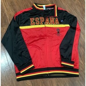 Brand New FIFA World Cup Brasil 2014 Espana Spain Zip Up Track Jacket Men's XL.